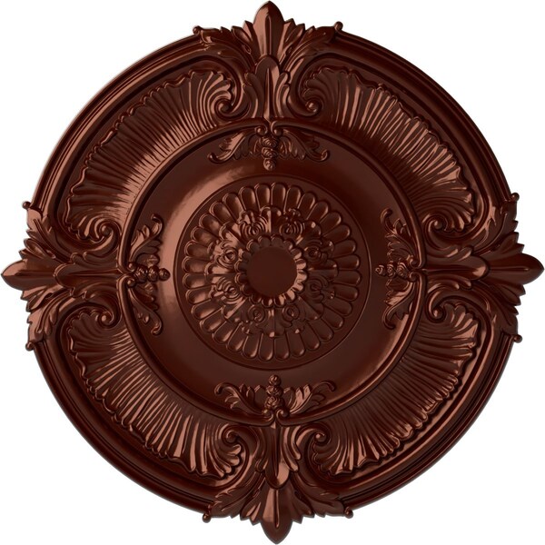 Ekena Millwork Attica Acanthus Leaf Ceiling Medallion (Canopies up to 4 5/8"), 53 1/2"OD x 3 1/2"P, Antique Copper CM53ATACS - main